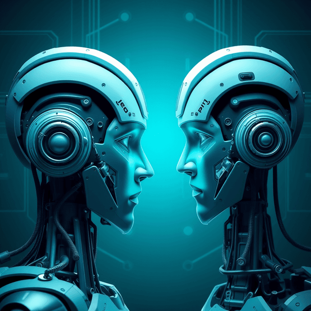 prompt engineering, AI model, capability gap, cool blue and teal tones, curious and analytical feel