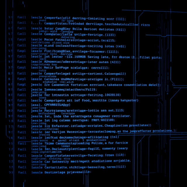 server code, system privileges, digital signature, network access, sharp tech-noir photography style, cool steel blues and
