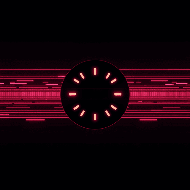 UI elements, loading spinner, progress bar, digital decay, scan lines
