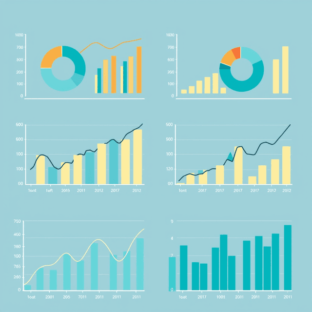 data charts, comparison, analytical, cool blue and teal tones, curious and analytical feel