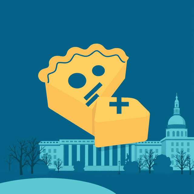 pie, math symbol, MIT campus, cool blue and teal tones, curious and analytical feel