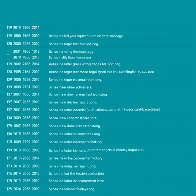 data table, text string, structured grid, curious and analytical feel, cool blue and teal tones